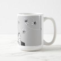 Waitwot de los badass del conejito del ninja WW032 Taza De Café