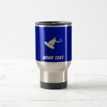 Wakeboarder azul tazas de café