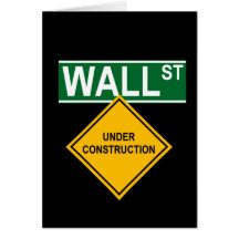 Wall Street bajo construcción Felicitacion