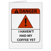 WarningNOCOFFEE Tarjeton