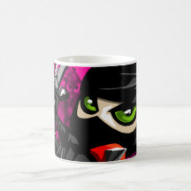 Wasabi - fondo púrpura tazas
