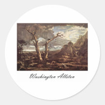 Washington Allston Elías FED por los cuervos Pegatinas