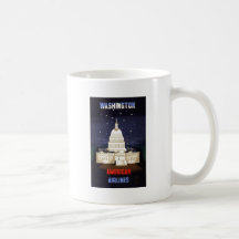 Washington American Airlines Tazas De Café