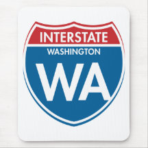 Washington de un estado a otro WA Tapete De Ratones