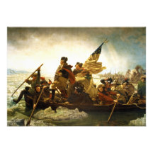 Washington que cruza el Delaware de Manuel Leutze Invitaciones Personalizada
