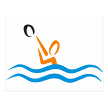 water polo postkarte