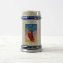 Watercolour del BAILARÍN del FLAMENCO Taza