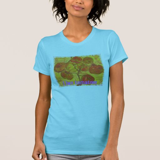 watercolour del racimo del tomate (tomates del luv camisetas