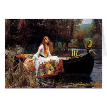Waterhouse la señora de la tarjeta de felicitación