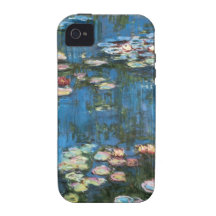 Waterlilies de Claude Monet, impresionismo del vin Case-Mate iPhone 4 Fundas