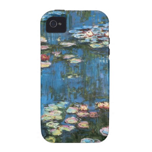 Waterlilies de Claude Monet, impresionismo del vin Case-Mate iPhone 4 Fundas
