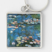 Waterlilies de Claude Monet, impresionismo del vin Llavero