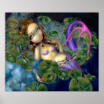 Waterlilies de la fantasía de la IMPRESIÓN del ART Impresiones