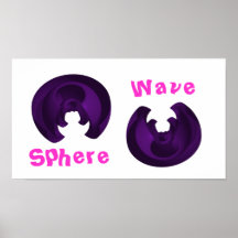 Wave Sphere Poster