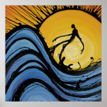 WaveRunner (impresión) por Nathan Jalani Taylor Posters