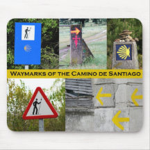Waymarks del Camino de Santiago Mousepad