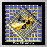 WB Turbo gemelo del vector Impresiones