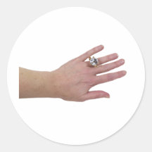 WearingDiamondRing112409 Pegatina