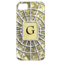 Web de araña de la plata y del oro iPhone 5 Case-Mate fundas