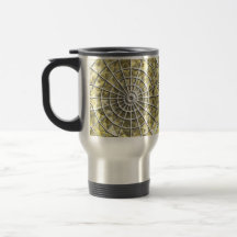 Web de araña de la plata y del oro taza