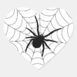 Web de arañas - pegatinas del corazón