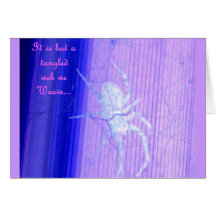 Web enredado tarjeton