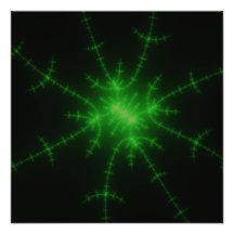 Web verde del fractal fotografias