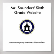 Website Mousepad de Sr. Saunders Poster