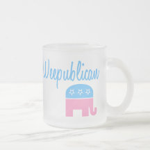 Weepublican (azul) taza de café