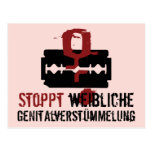 ¡Weibliche Genitalverstümmelung de Stoppt! Tarjetas Postales