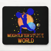 WEIGHTLIFTER FUERA DE ESTE MUNDO MOUSEPAD ALFOMBRILLA DE RATON