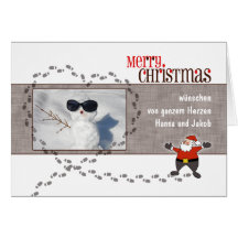 Weihnachtskarte SANTA