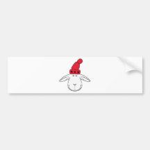 Weihnachtsschaf Josef Autosticker