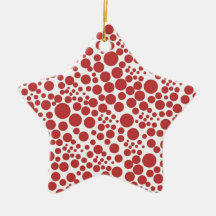 Weihnachtsstern mit Pünktchen, Punkte Spots Points Weihnachtsbaum Ornament