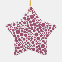 Weihnachtsstern mit Pünktchen, Punkte Spots Points Weihnachtsbaum Ornament