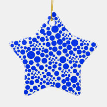 Weihnachtsstern mit Pünktchen, Punkte Spots Points Ornament