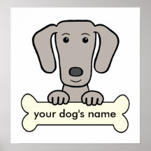 Weimaraner personalizado impresiones