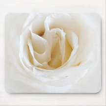 Weiße Rose - Snowy Mousepad