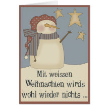 Weisse Weihnachten Grußkarten