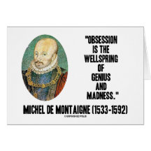 Wellspring Genius Madness de Montaigne de la obses Tarjetas