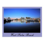 West Palm Beach azul Postal