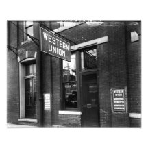 Western Union 1930 viejos blancos y negros Fotografia