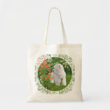 Westie en el jardín bolsa