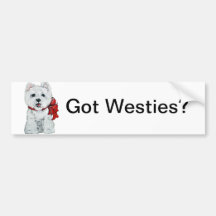 ¿Westies conseguido? Etiqueta De Parachoque