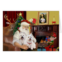 Westies de Santa 2 Tarjeton