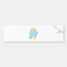 Wetter Sonne Regen Blitze weather sun rain Auto Aufkleber