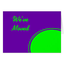 Weve verde púrpura colorido movido felicitación