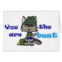 Wezz/ You are the best Wenskaarten