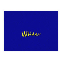 ¡Whaaa! Tarjeta del bebé Invitacion Personalizada