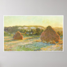 Wheatstacks (finales del verano), 1890-91 poster